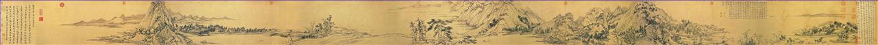 paysage de Fuchun montagne Huang Gongwang chinois traditionnel Peintures à l'huile